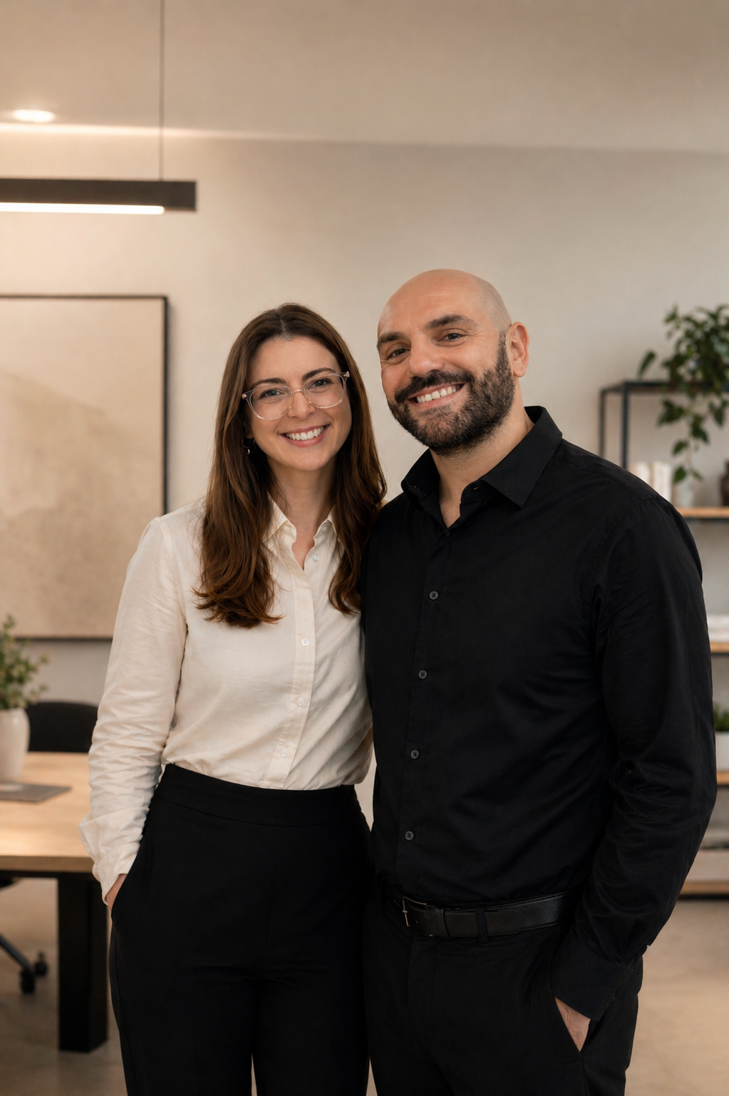 Laura y Oscar, fundadores de la agencia de marketing digital Luz Digital en Tenerife
